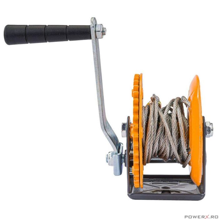 Troliu manual 454 Kg, cu cablu 5m, Powermat