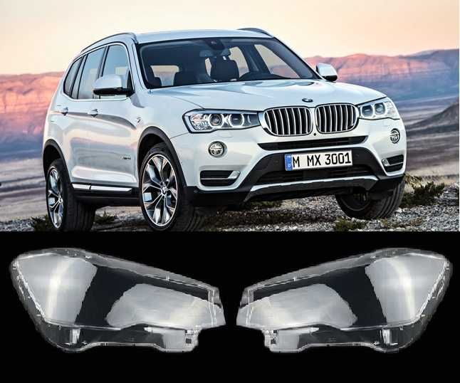 Стъкла за фар BMW F25 X3 LCI 14-17 , Капаци за фар BMW F25 X3 LCI