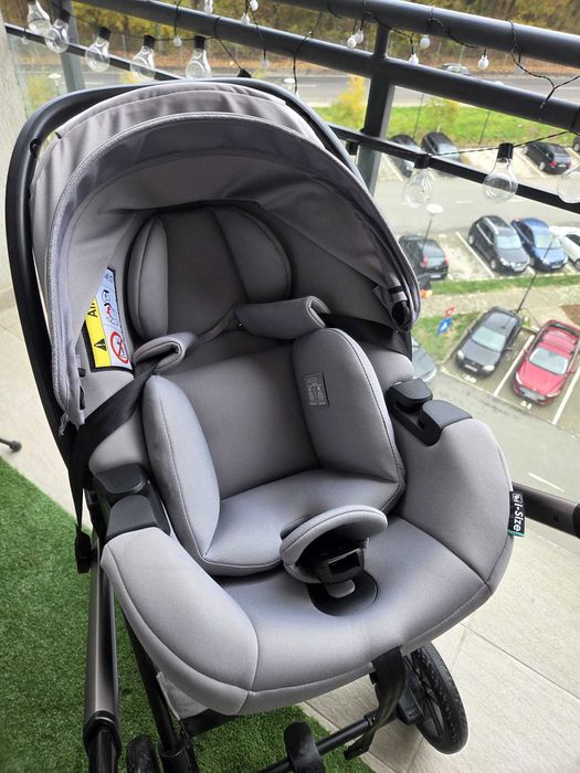 Carucior copii 3 in 1 Chicco Bellagio, Black Satin