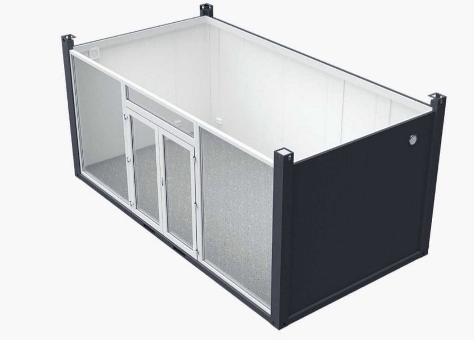 Container birou vitrina modular POZE REALE FASTFOOD