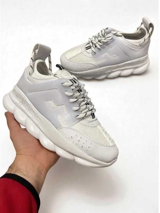 Adidasi Versace Chain Reaction Alb - Adidasi Unisex - Verificare