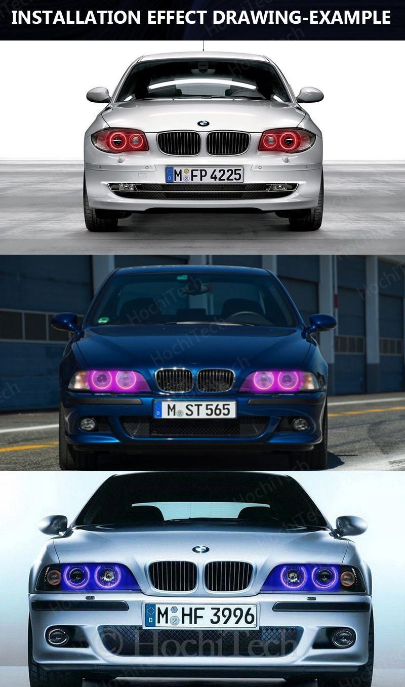 BMW E36, E38, E39 и E46  ангелски очи 5050 RGB Halo Rings - Стилен и М