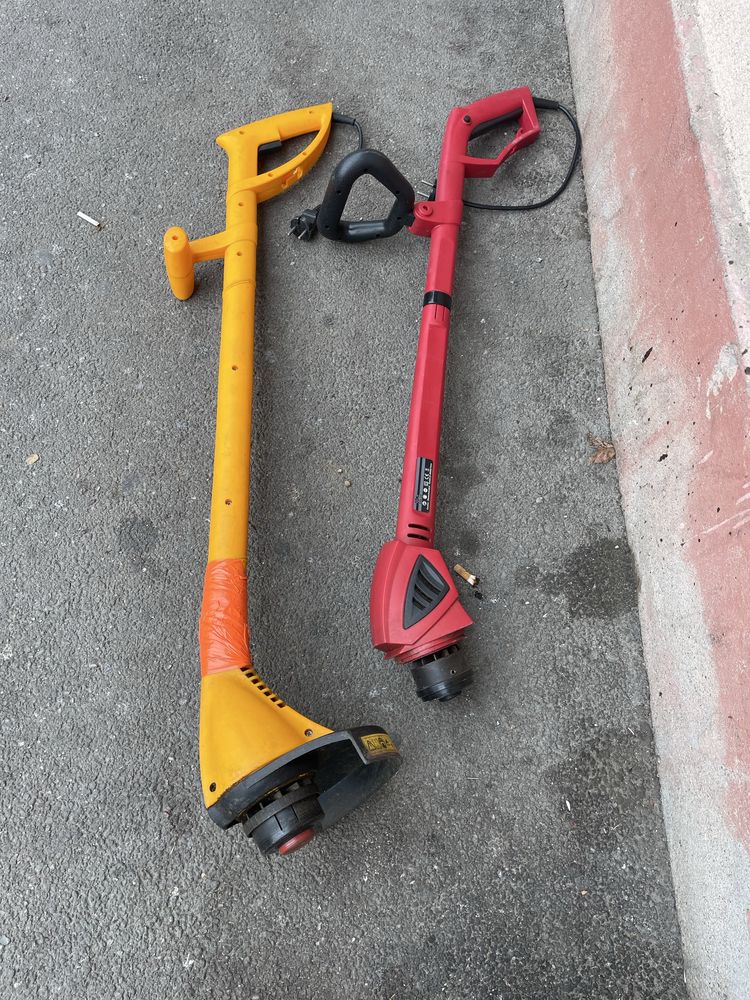 2 trimere gazon/motocoase taiat iarba functionale 100 ambele