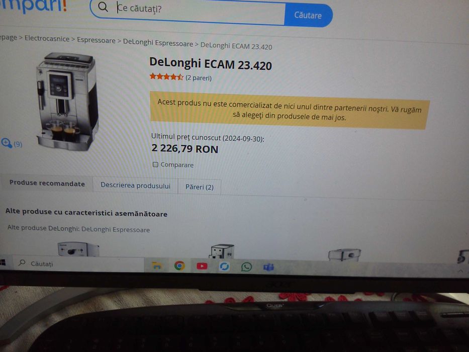 Expresor Automat Cafea DeLoghi ECAM23420SB+++