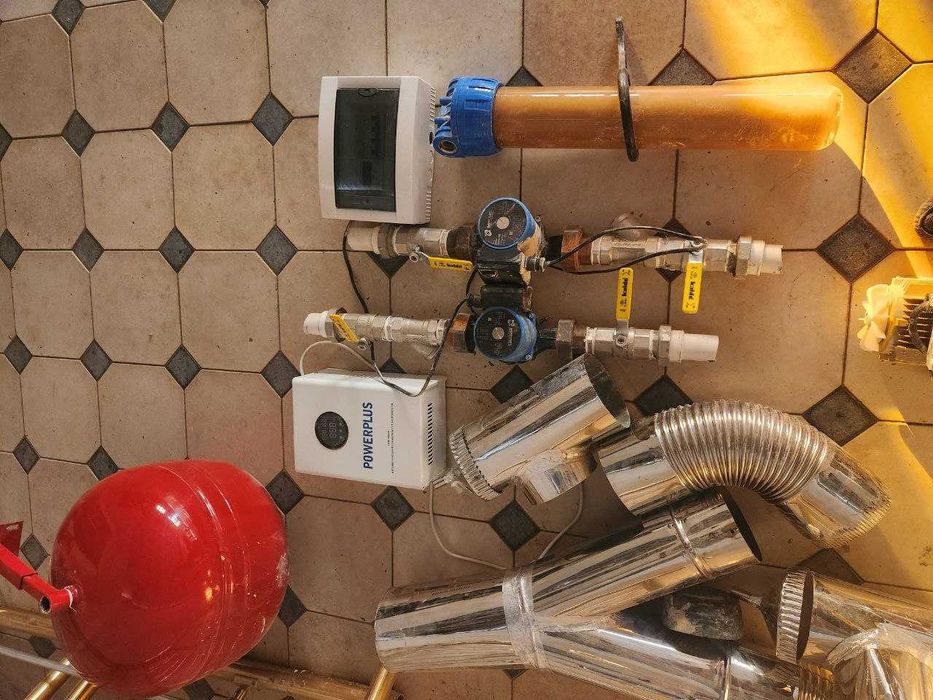 Котёл сборка,батарейка,насос