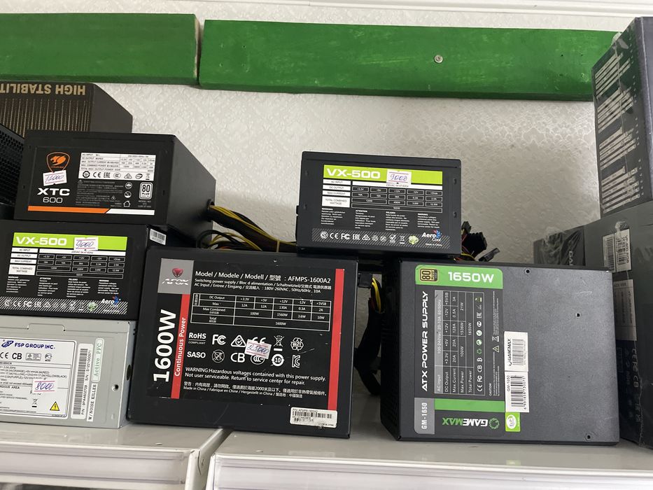 Блок питания, 6-8pin на видеокарту