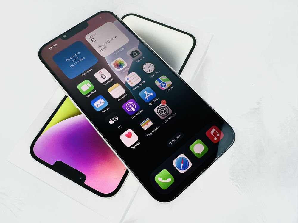 Apple iPhone 14 Plus 128GB Starlight Перфектен! Гаранция!
