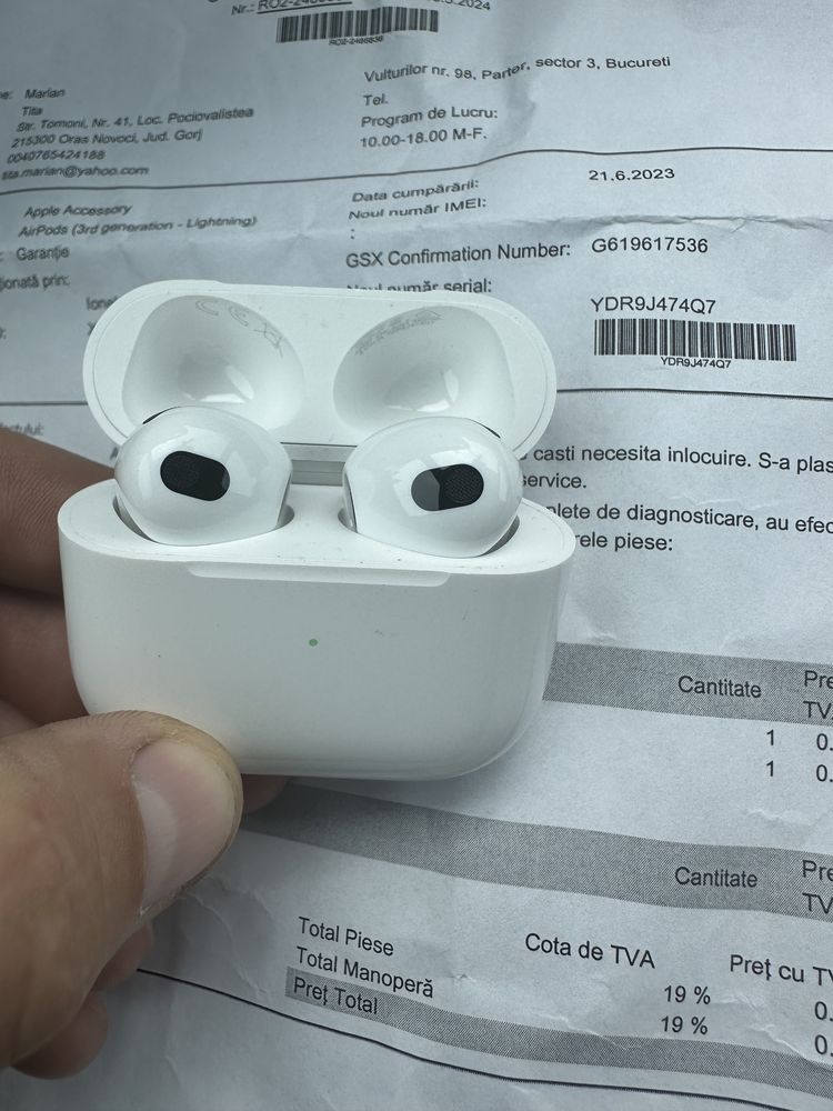 Airpods 3 noi pe garantie