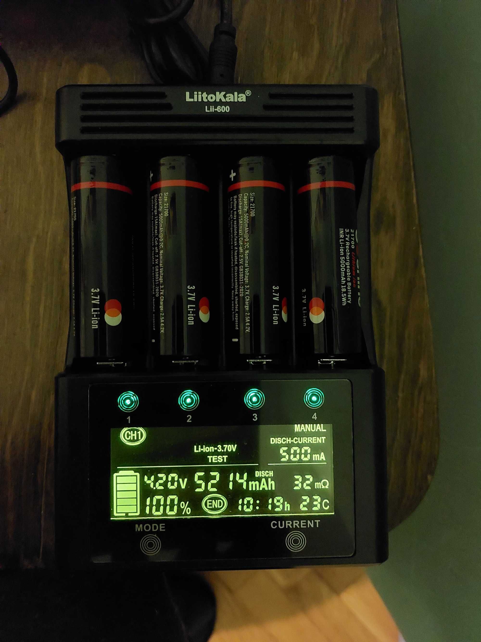 Презареждаеми Li-ion батерии "Soshine", 21700, 3.7V, 5000mAh