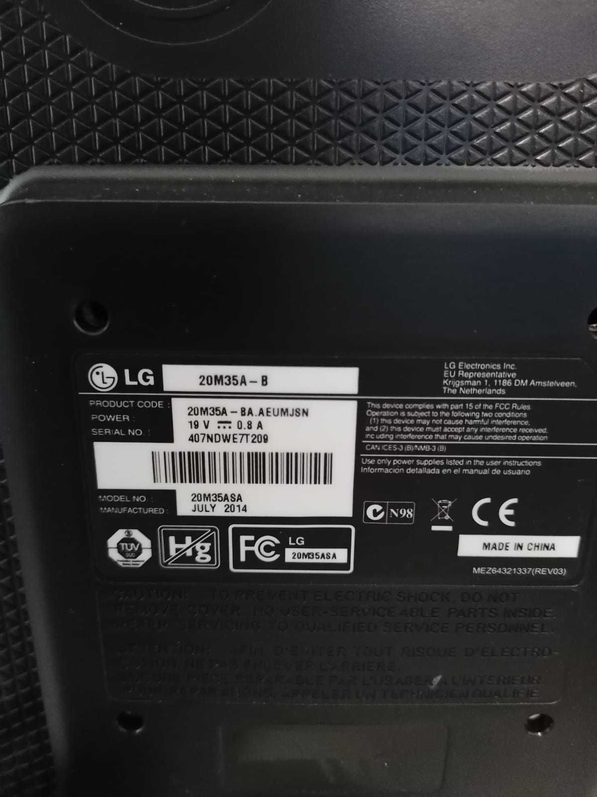 Monitor LED LG 20M35A-B 19.5 1600 x 900