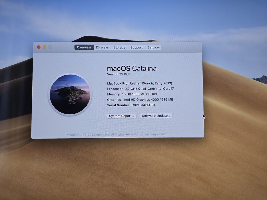 MacBook Pro, i7,16 GB RAM , ssd 512,