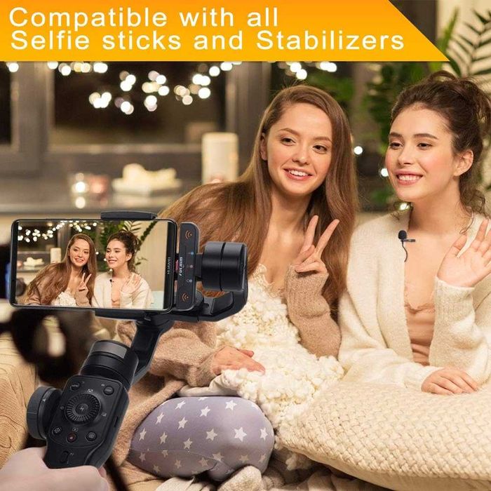 Sistem microfoane lavaliera FULAIM VL1,android,pc,laptop,negru,sigilat