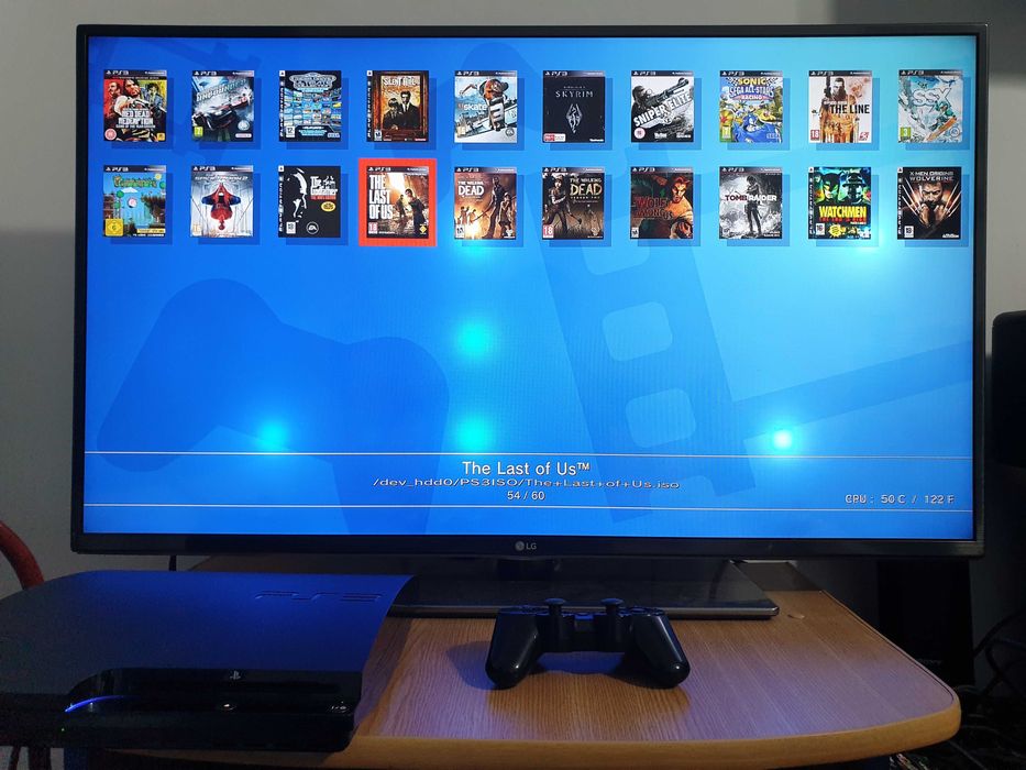 PS3 modat CFW Overclock 500GB + 60 jocuri (GTA, Red Dead, God of War)