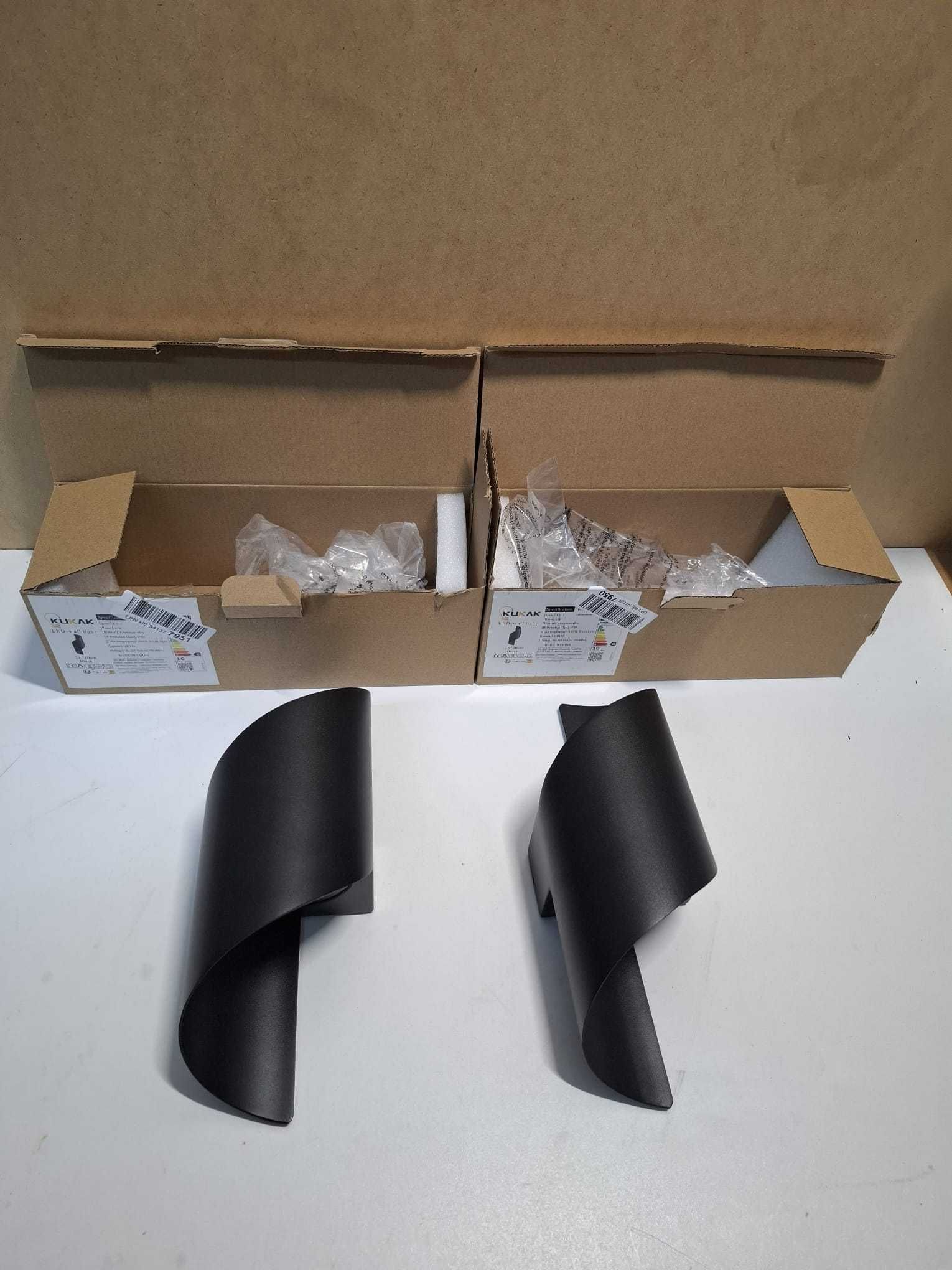 Set 2 lămpi LED moderne IP65 10W, perete grădină/balcon / interior