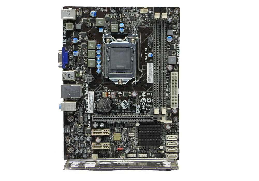 Мат.Плата LGA 1155 ECS H61H2-M12 2x DDR3 Нет звука