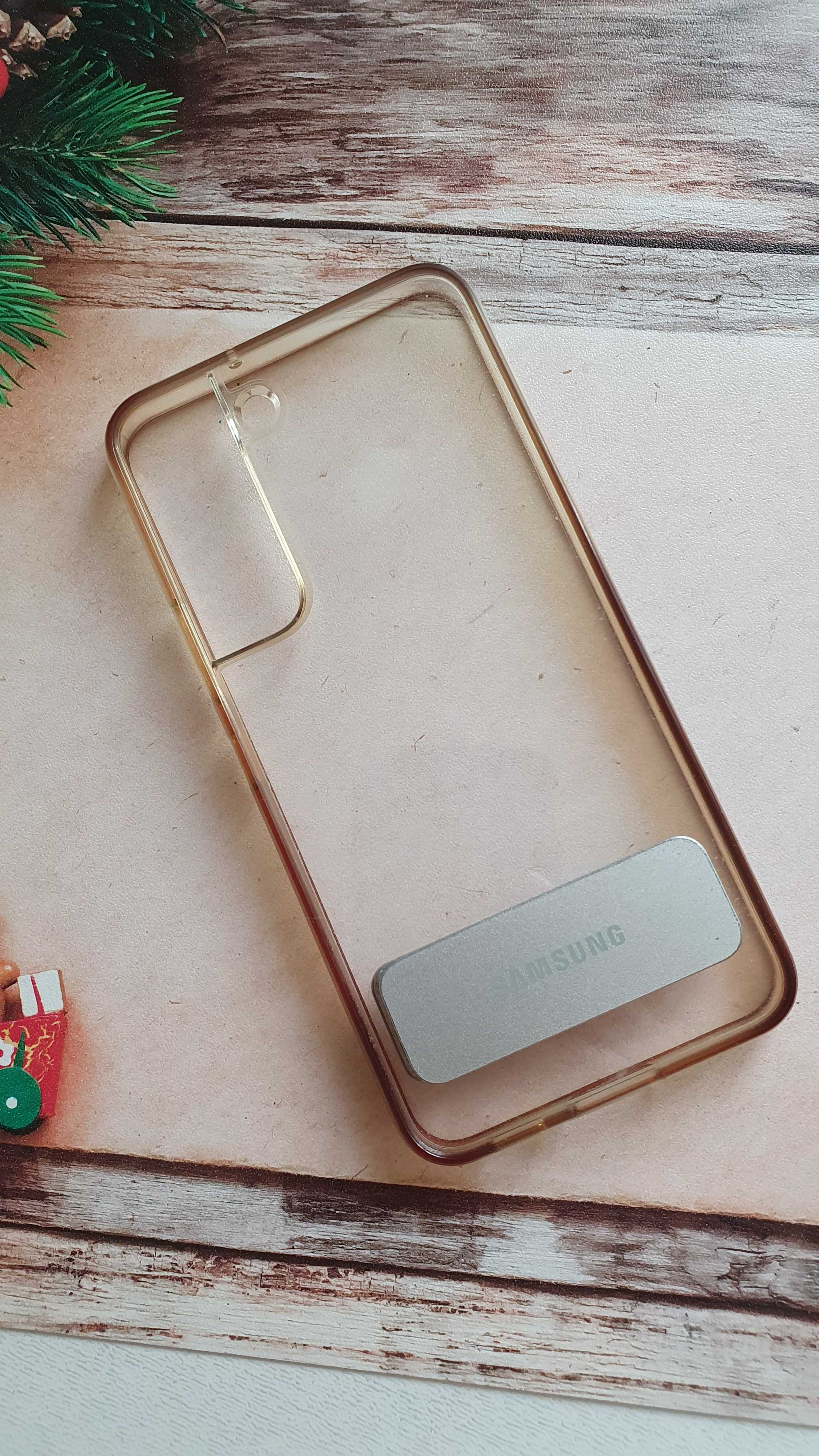 Чехол-накладка Clear Standing Cover S 22 - прозрачный - Samsung.