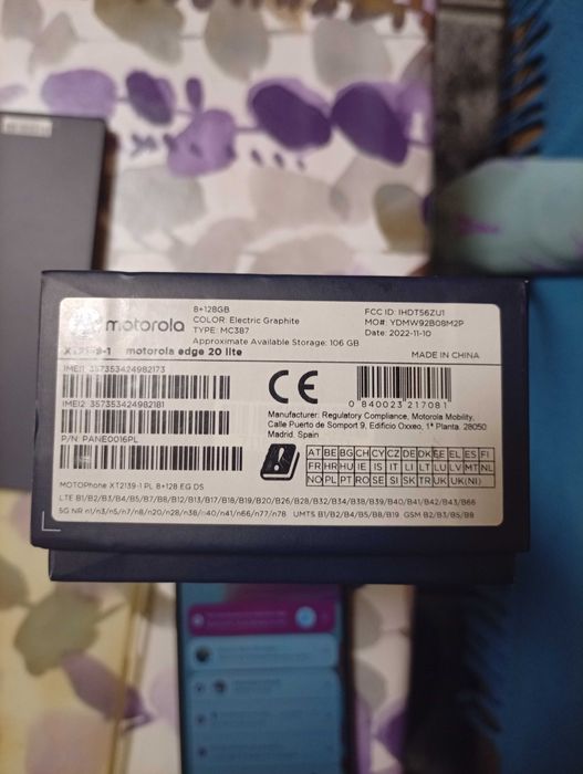 Моторола едж 20 лайт ПЪЛЕН КОМПЛЕКТ