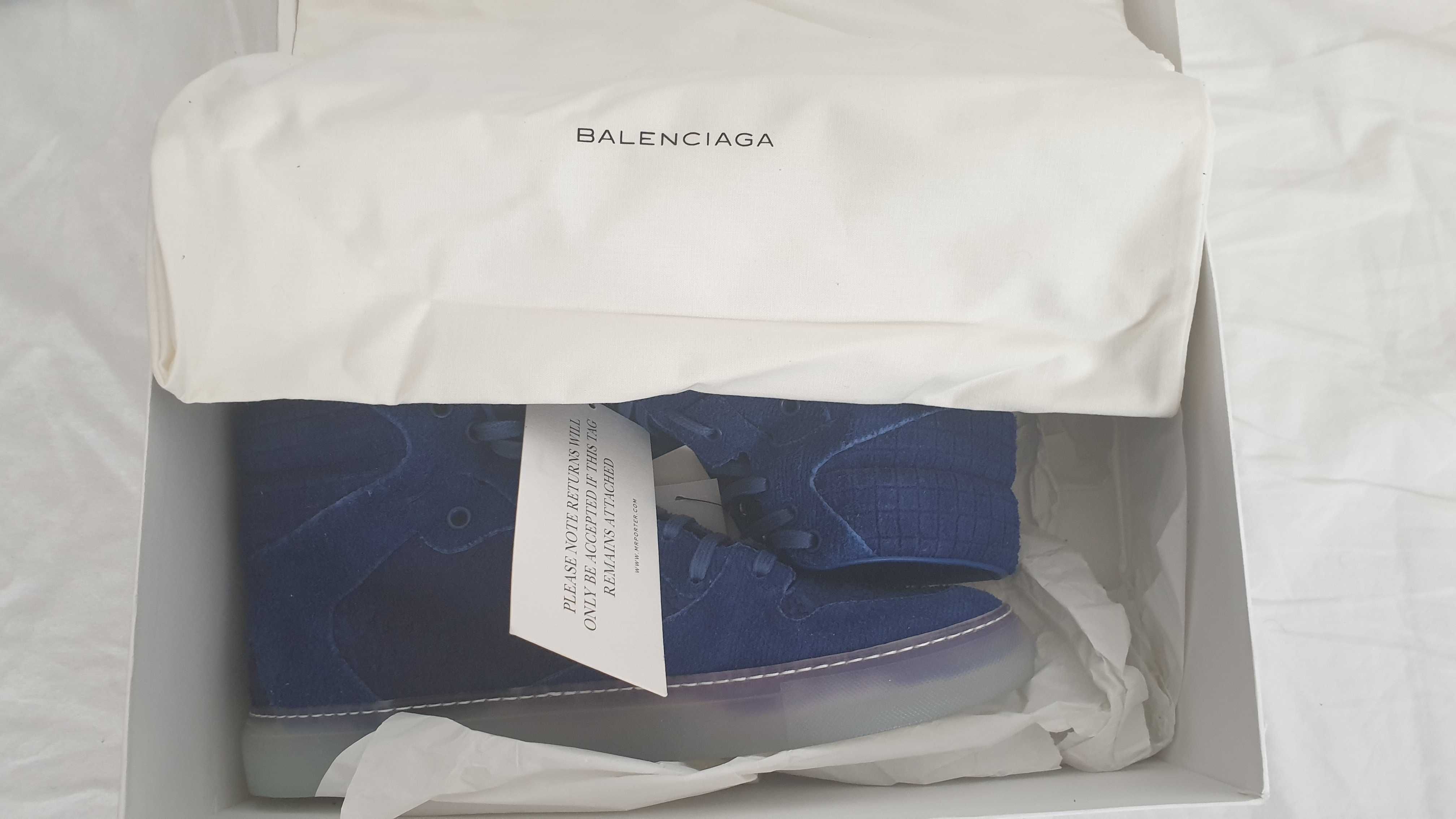 Balenciaga маратонки 42, сини, велур, модел 326443