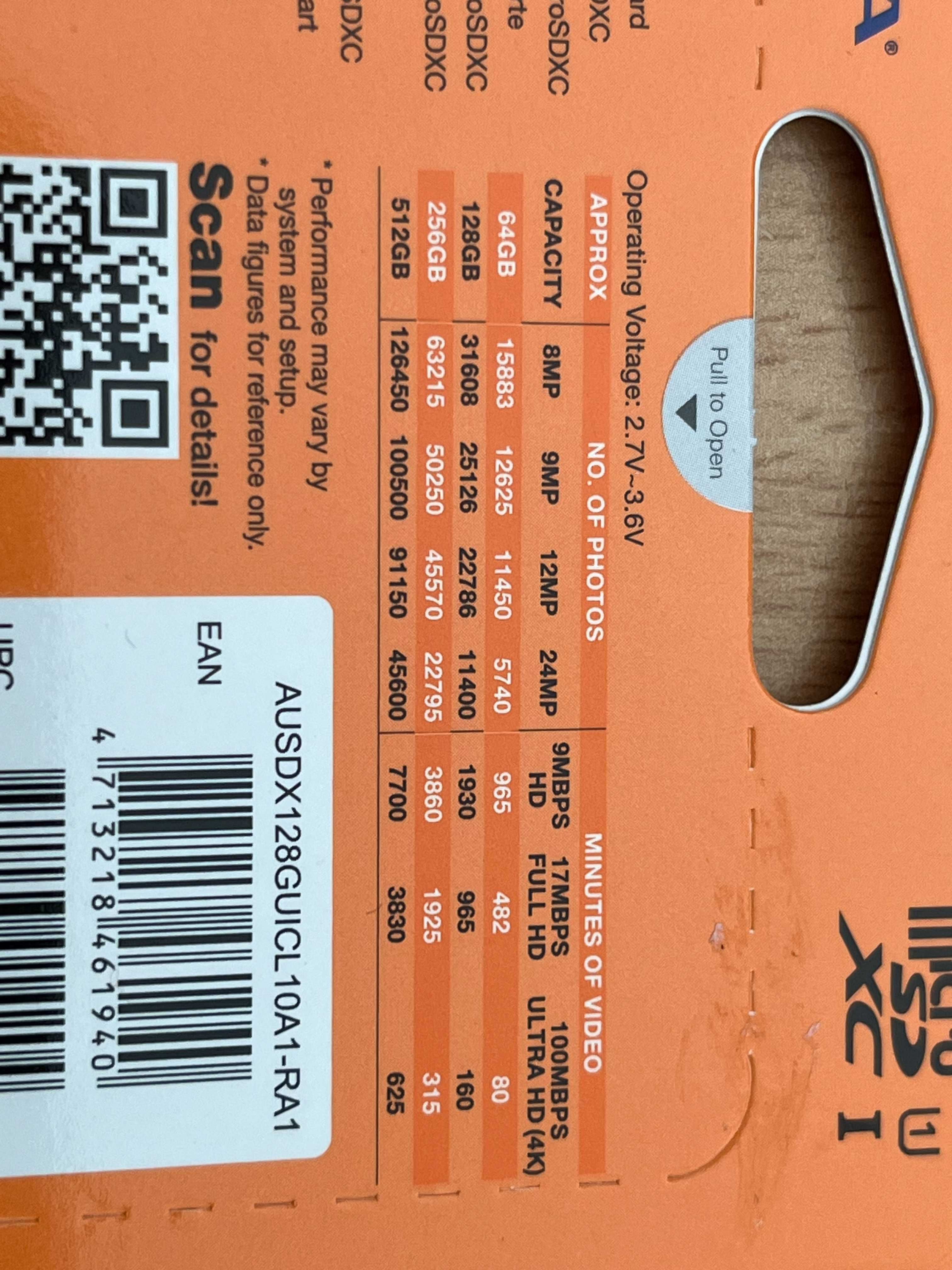 Карта памет SD 128GB microSDXC с адаптер