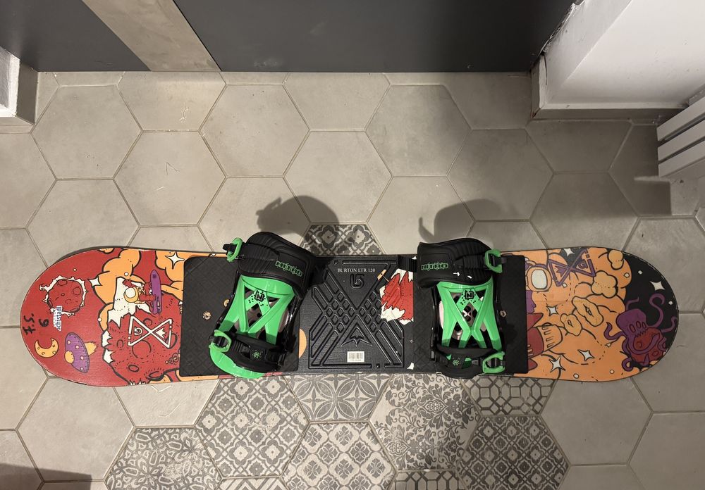 Snowboard copil Burton cu legaturi Nitro