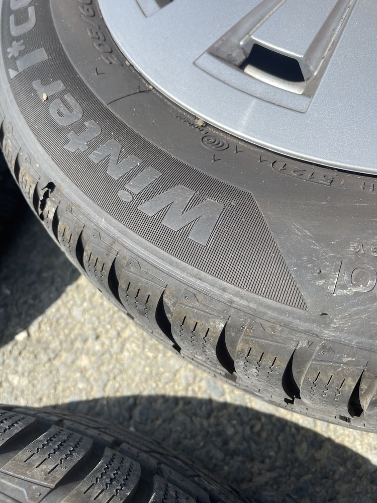 Jante Aliaj Audi cu Anvelope iarna ca noi Hankook