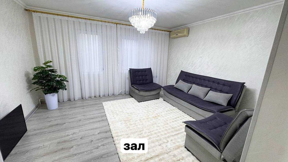 Мирабад, 3-комн. вторичка, евро ремонт, мебель, центр, Ойбек`
