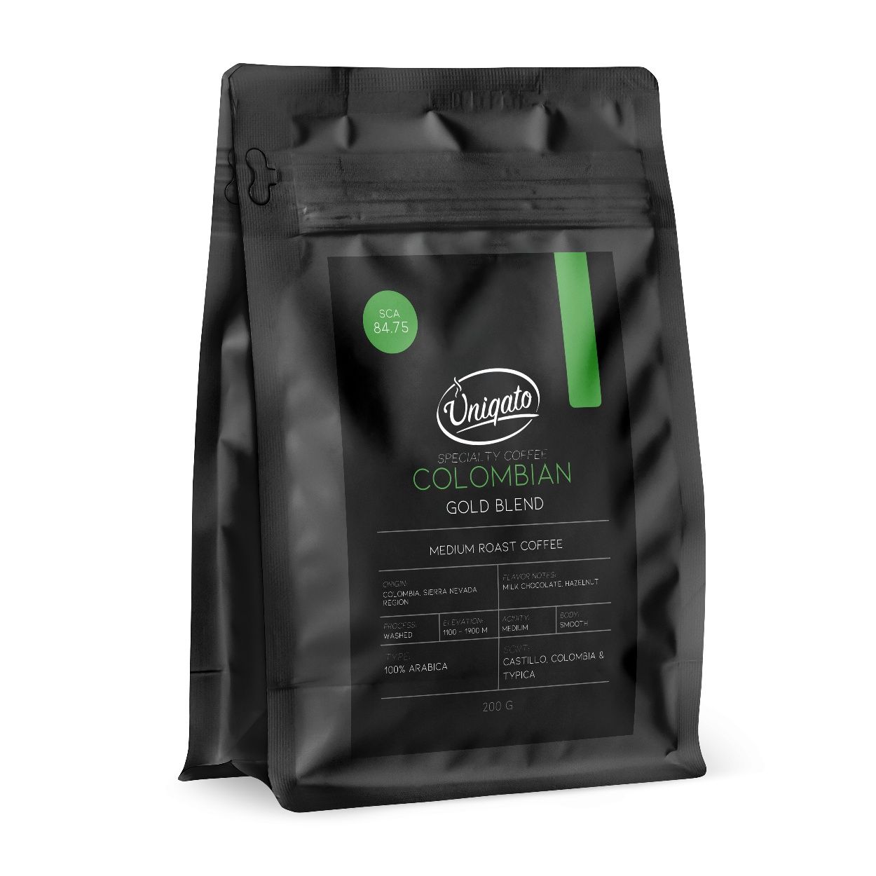 Uniqato Specialty Coffee/Спешълти Кафе на зърна 200гр.