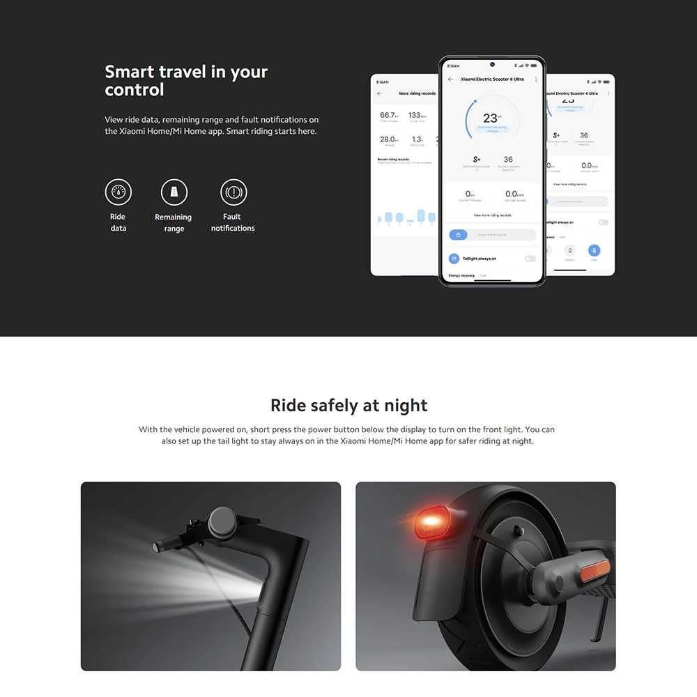 Электросамокат, электрический самокат Xiaomi Electric Scooter 4 ULTRA