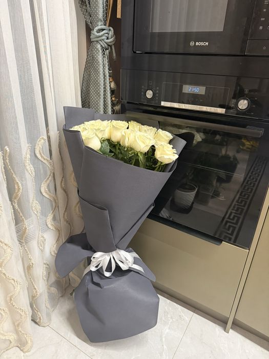 Букет белых роз