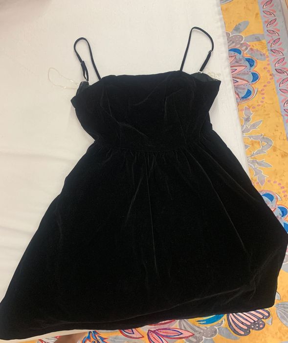 Вечернее платье бархатное черное