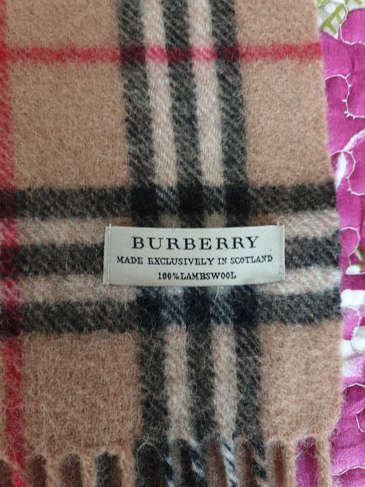 Fular camel carouri lana Burberry