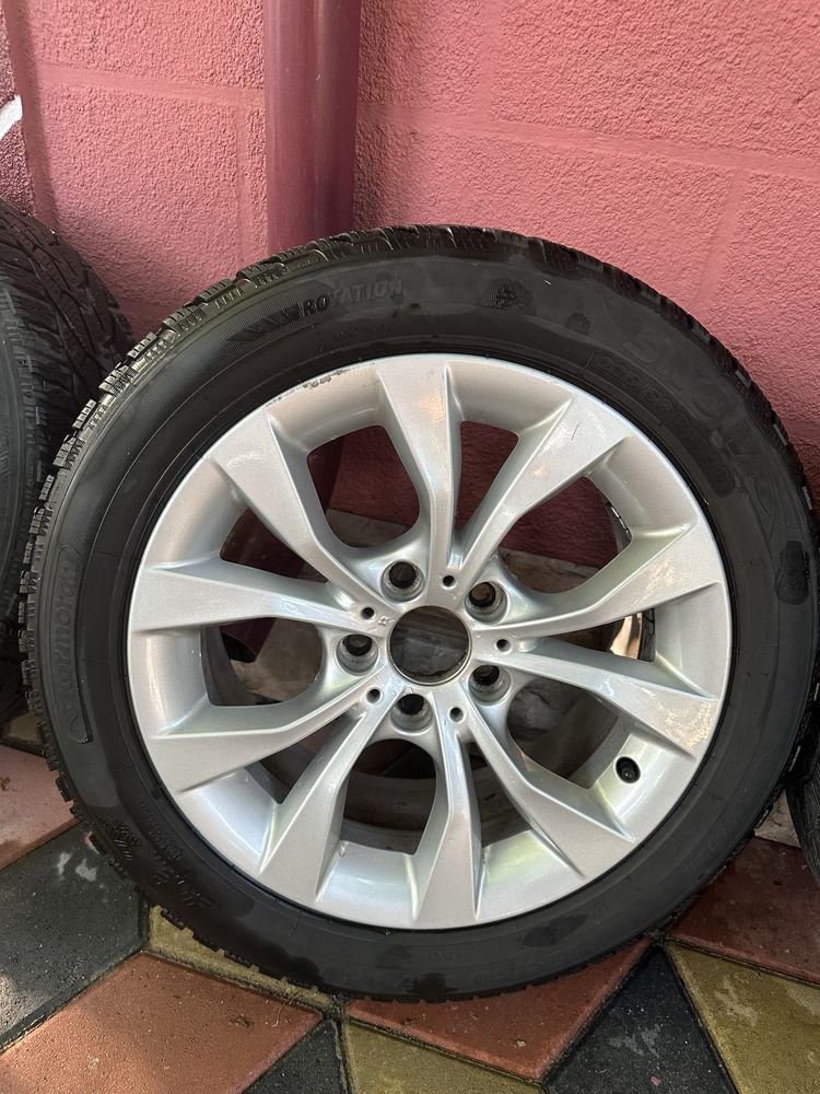 Jante originale BMW 5x112+anvelope iarna, pentru seria 3 , 4, 5