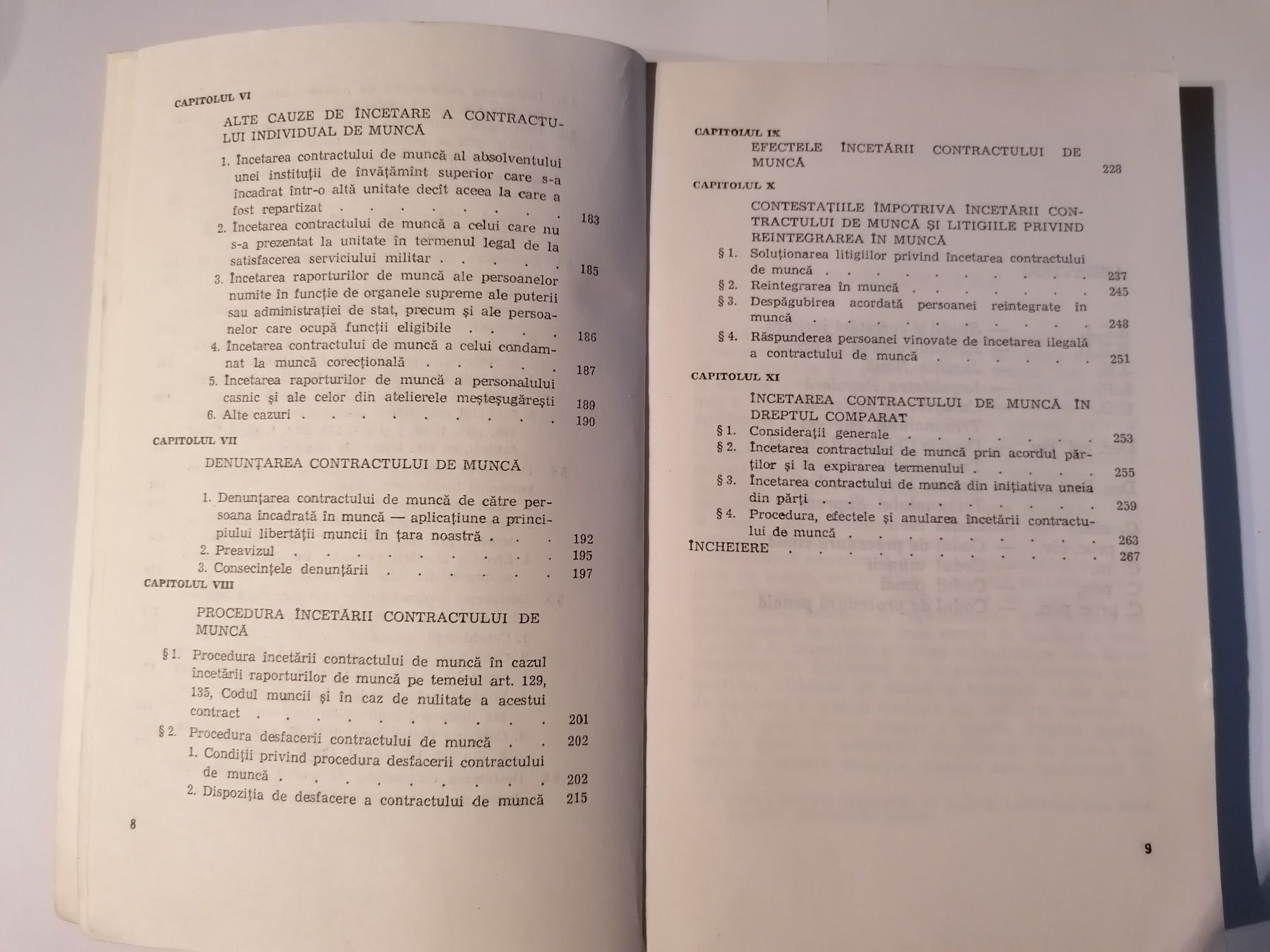 Încetarea contractului individual de muncă