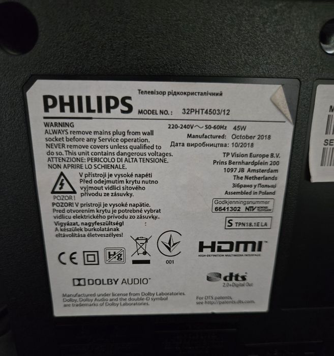 Vsnt TV Hd marca Philips