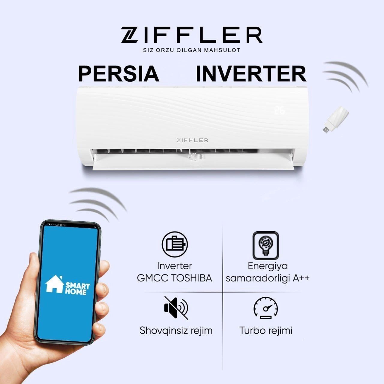 Кондиционер Ziffler Persia Inverter 12