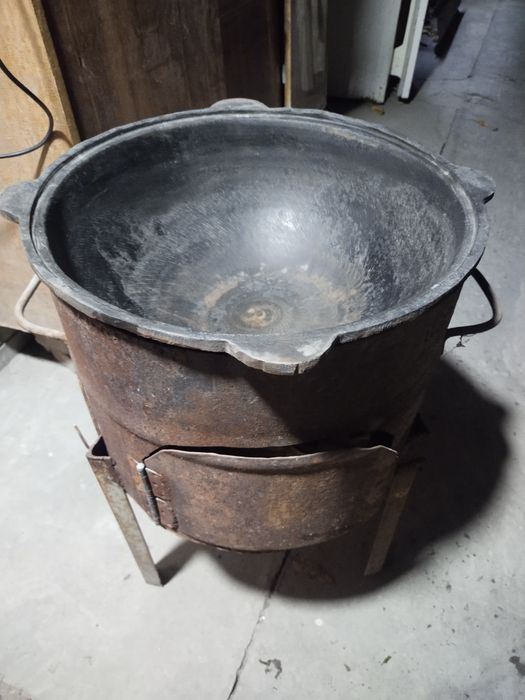 Казан чугун + очаг