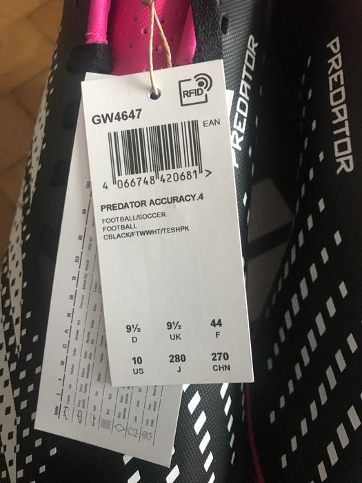 Ghete Predator Adidas Accuracy 4 Astro Turf noi in cutie