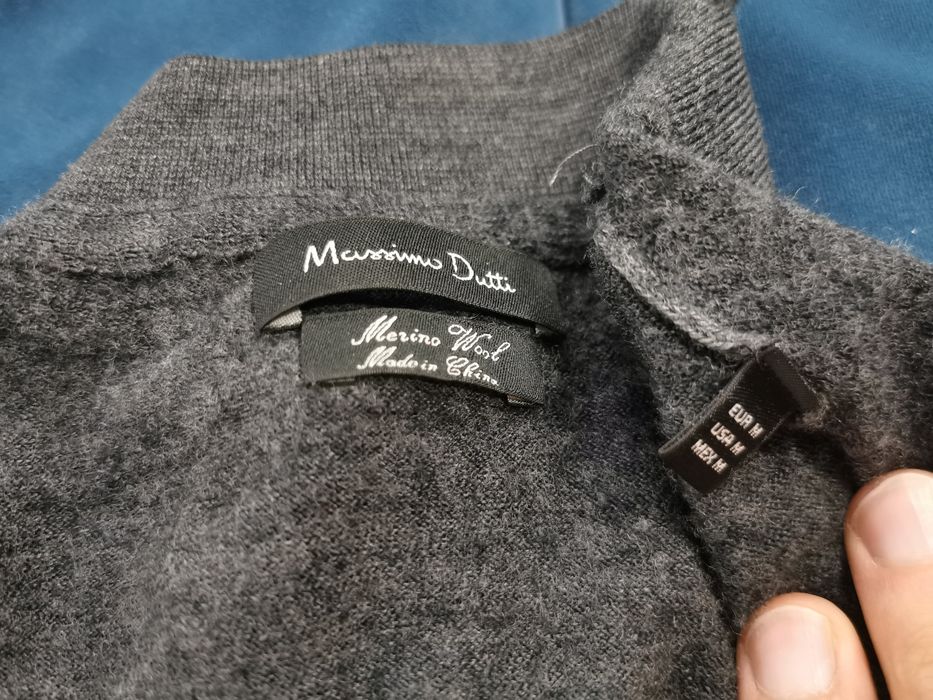 Вълнен пуловер Massimo Dutti Merino Wool