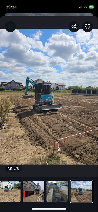 Miniexcavator cu picon de 4 tone