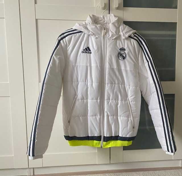 Бяло зимно яке Real Madrid by Adidas