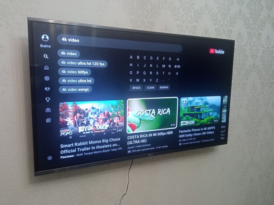 Смарт телевизор LG 106  см smart tv WiFi YouTube