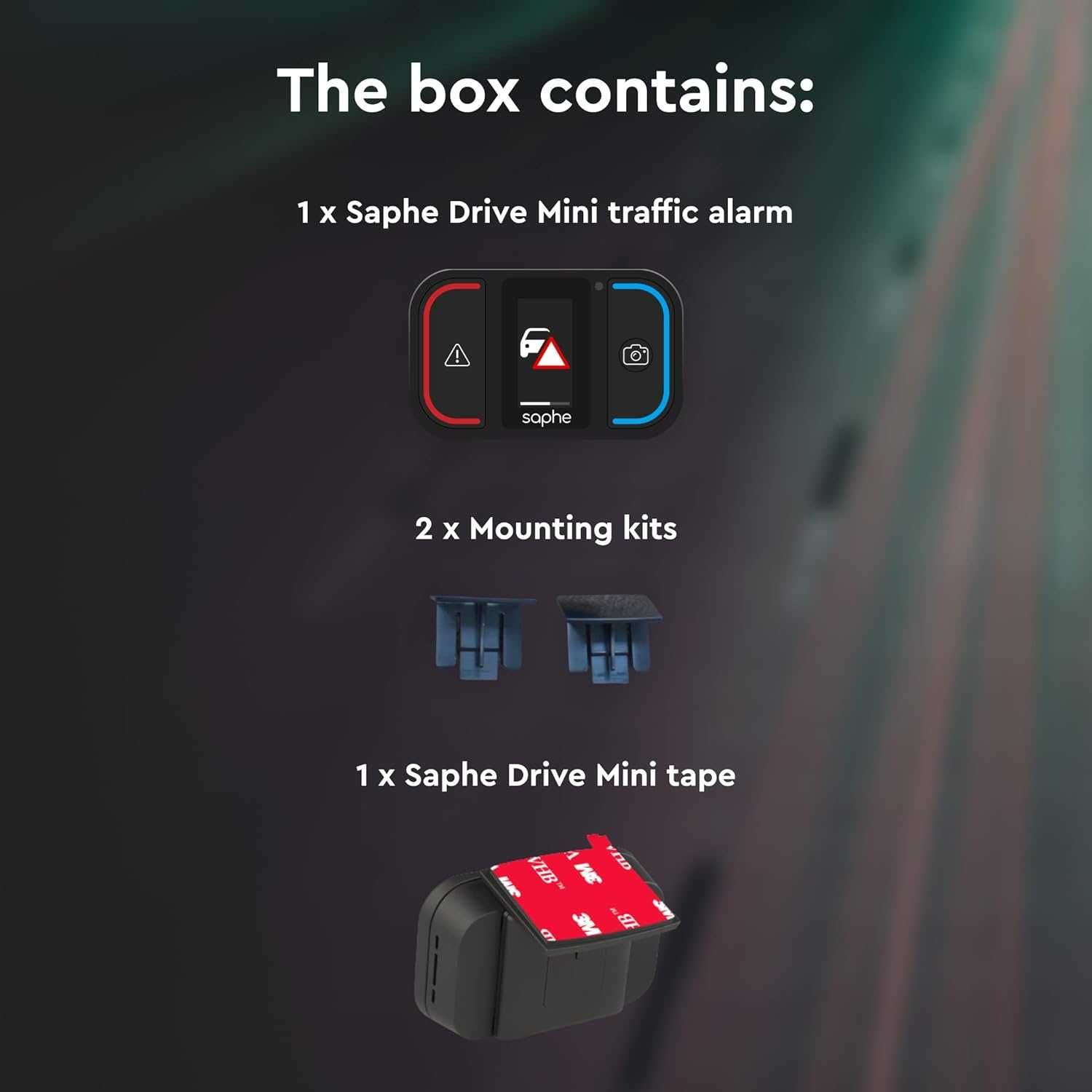Saphe Drive mini Мини детектор за камер трафик, катастрофиен дисплей