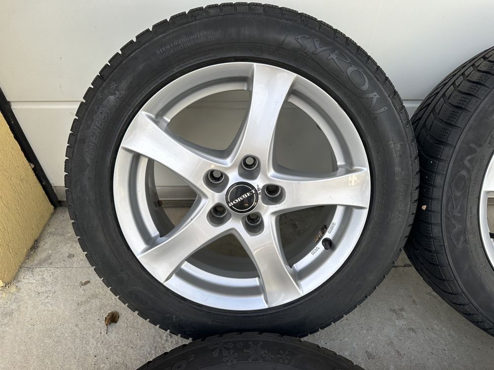 Roti (jante Borbet 5x112 + anvelope iarna 205/55 R16) Volkswagen