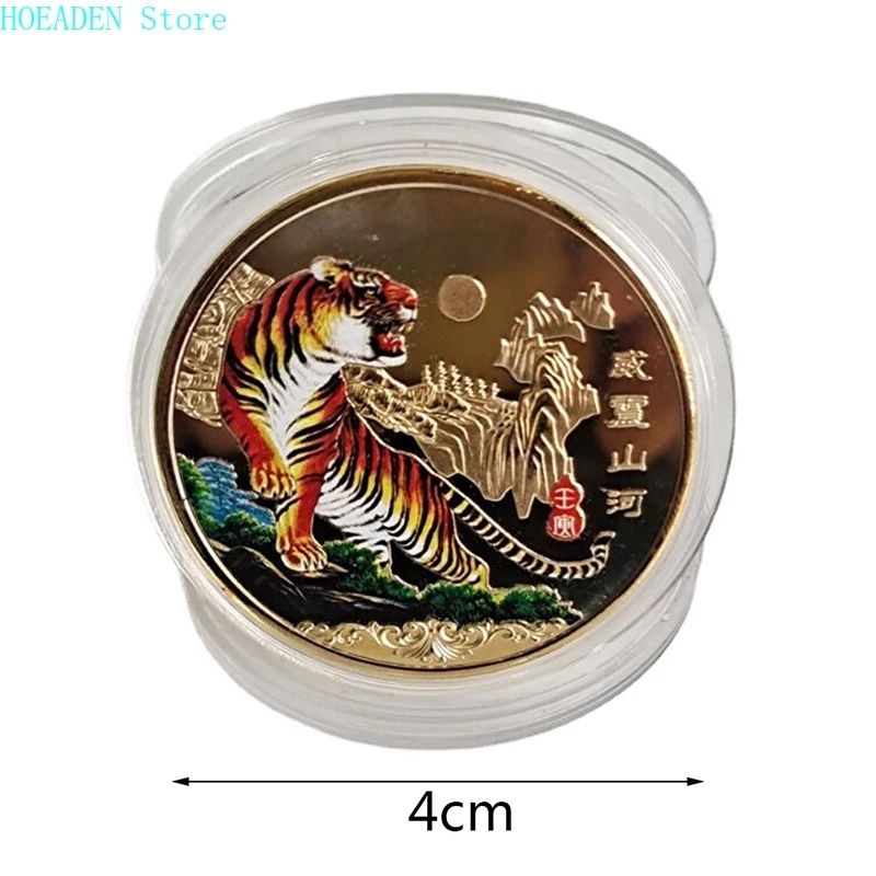 Памятная монета с изображением тигра