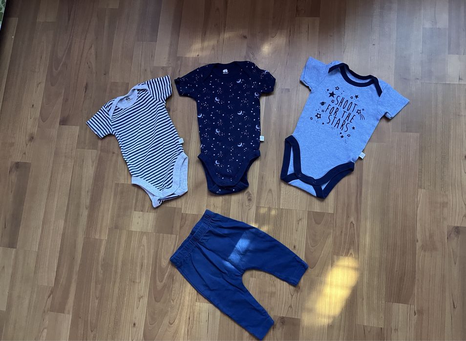 Бебешки лот органичен памук есен-зима Н&М, F&F,next, George 50-56-62см