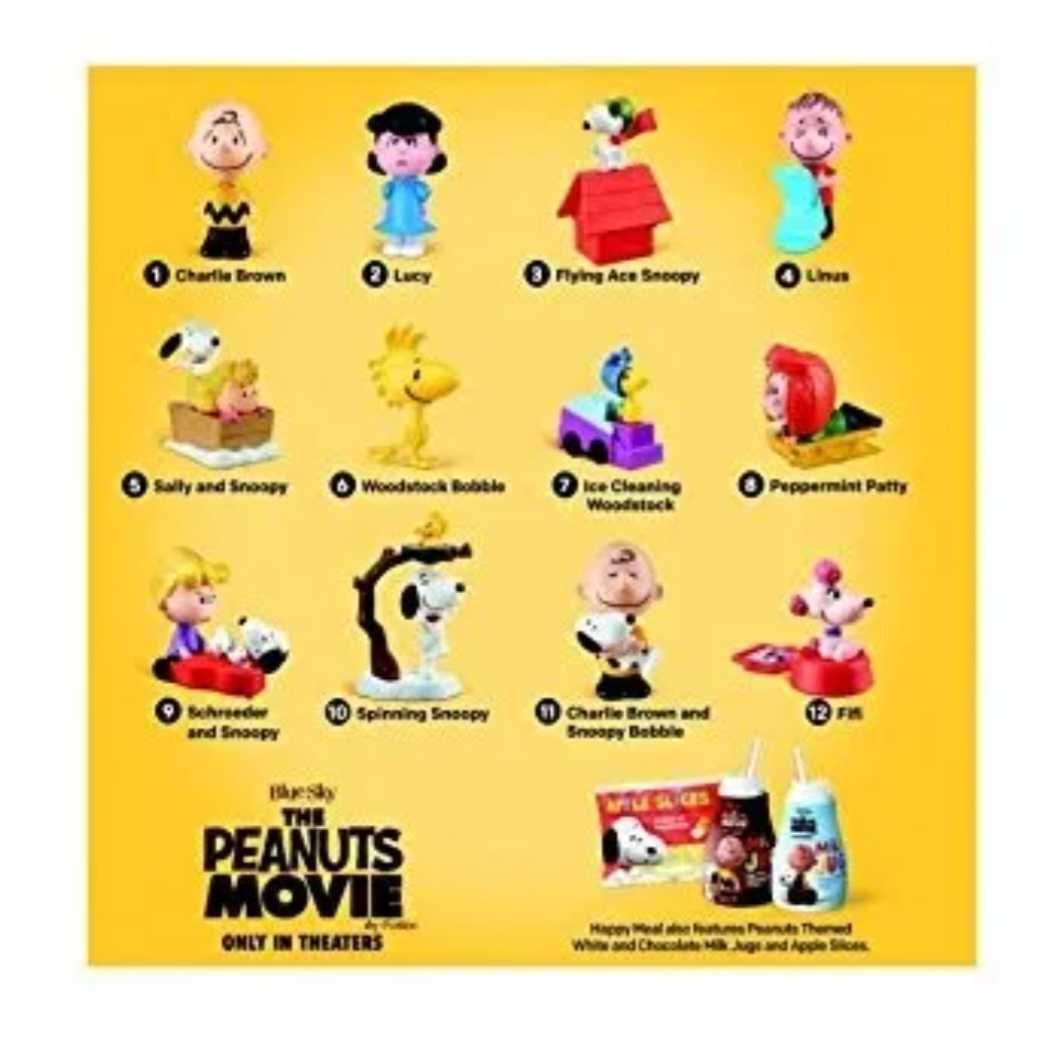 Set 8 figurine Peanuts McDonalds