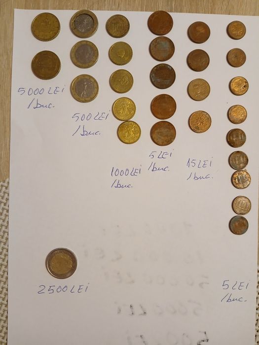 Vând bancnote și monezi