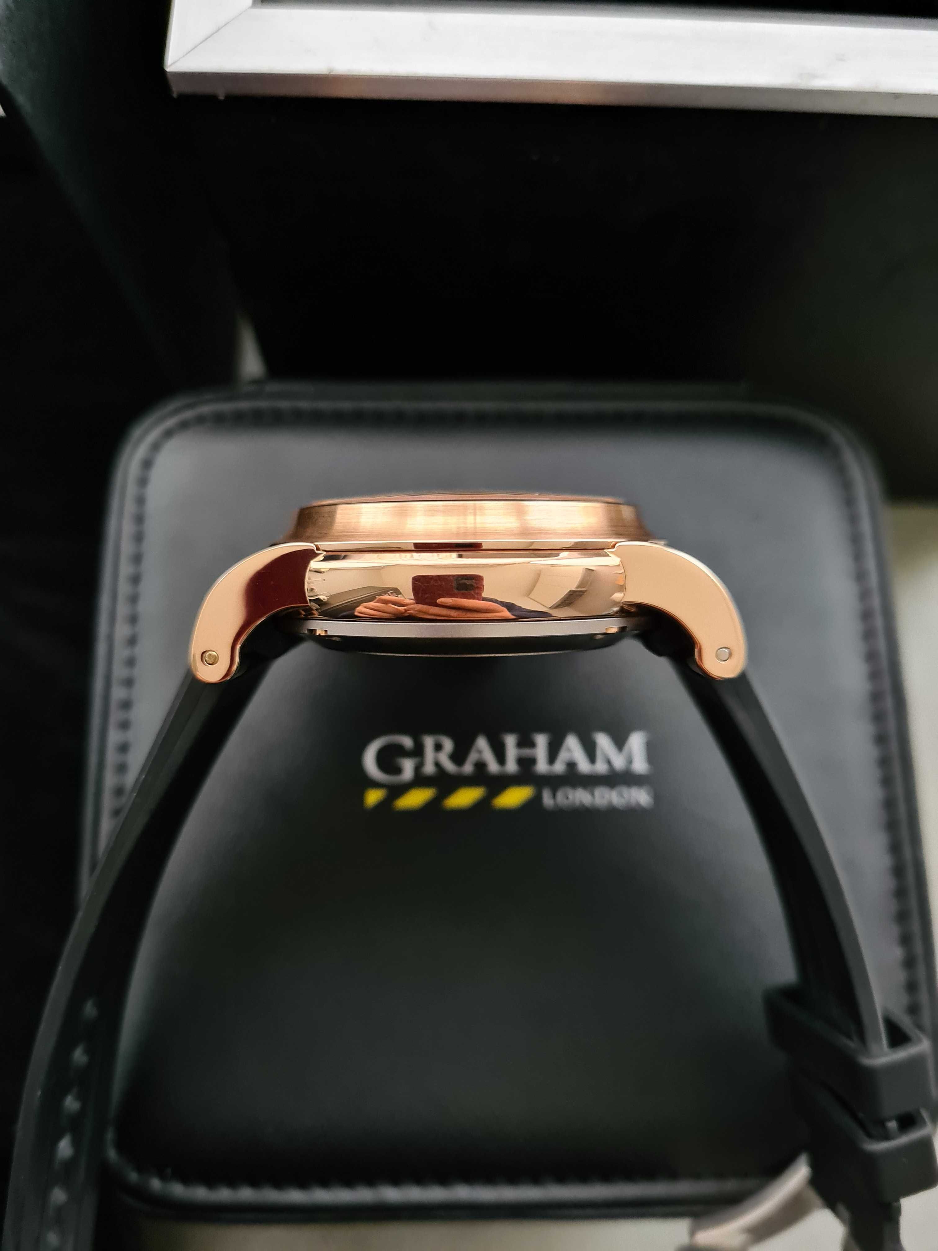 Graham Chronofighter Goldfinger 18 k Rose Full Set