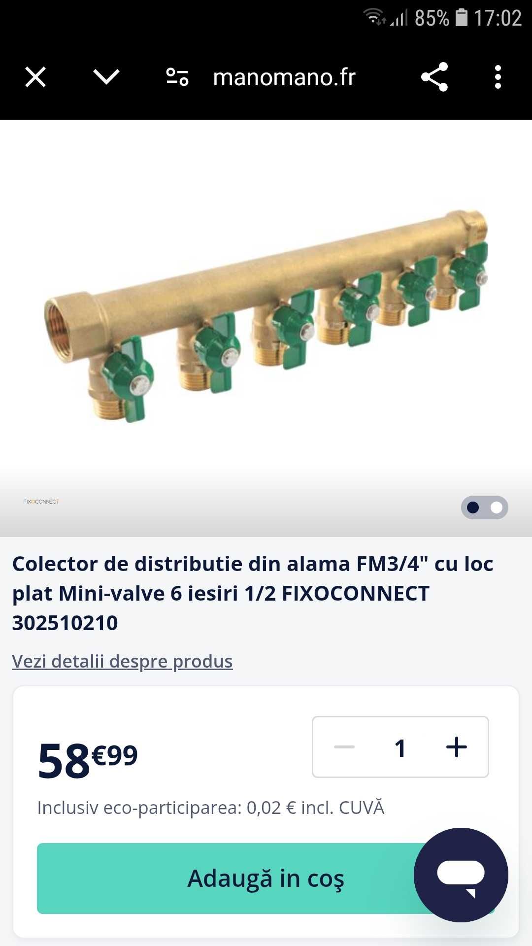 Distribuitoare calorifere sau apă