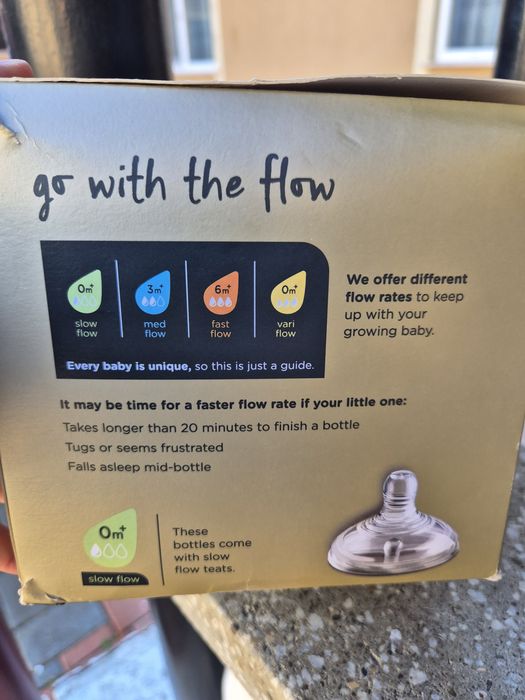 Sticlute + biberoane Tommee tippee 0